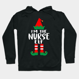 I'm The Nurse Elf Family Matching Group Christmas Costume Outfit Pajama Funny Gift Hoodie